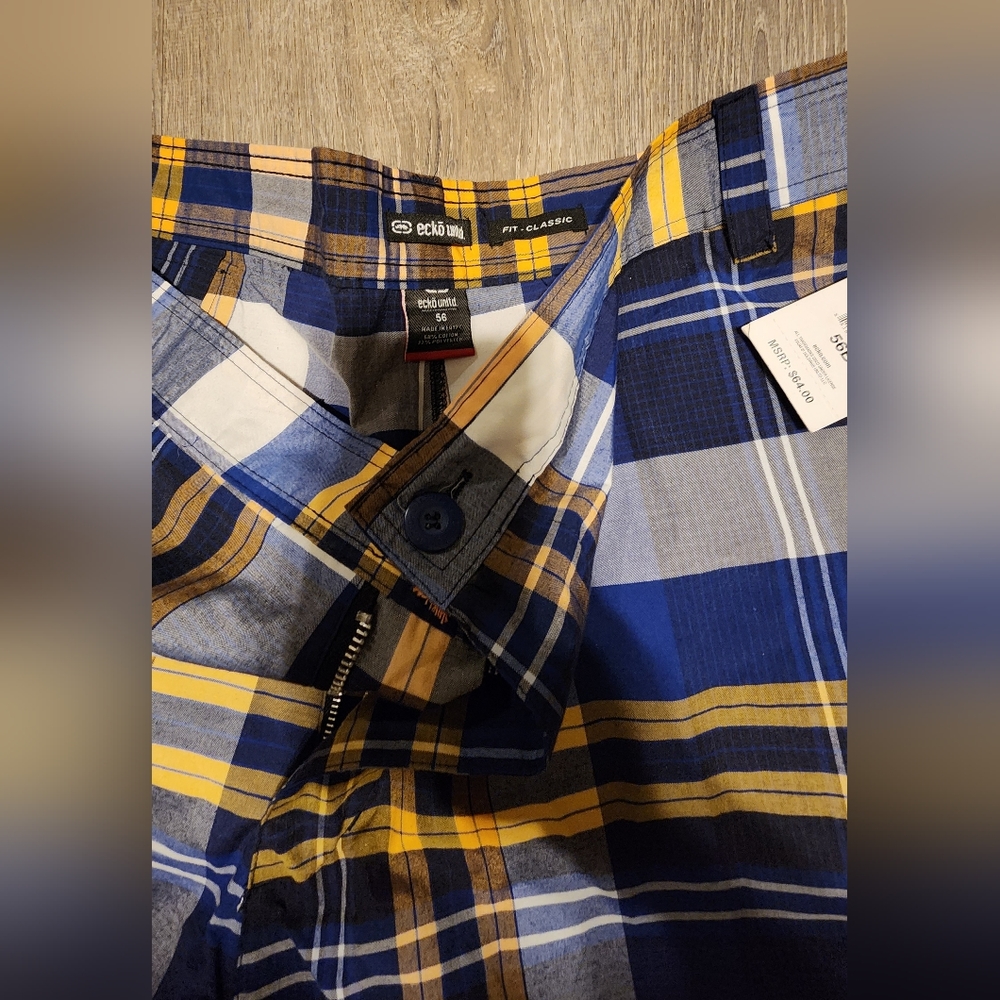 Men's Ecko Plaid shorts - Picture 2 of 4